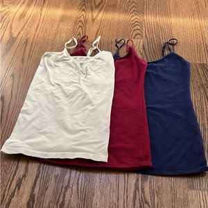 3 small cami tank tops